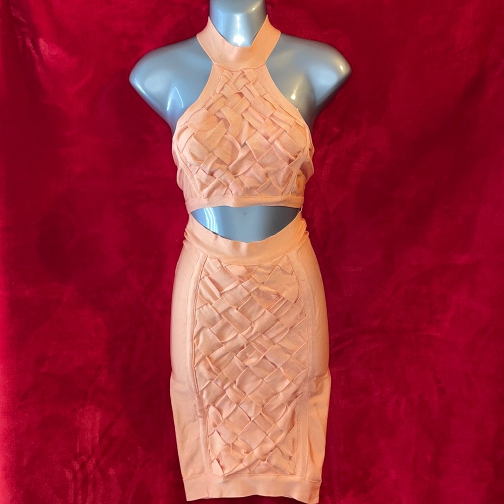2 PIECE BANDAGE SKIRT SET XS